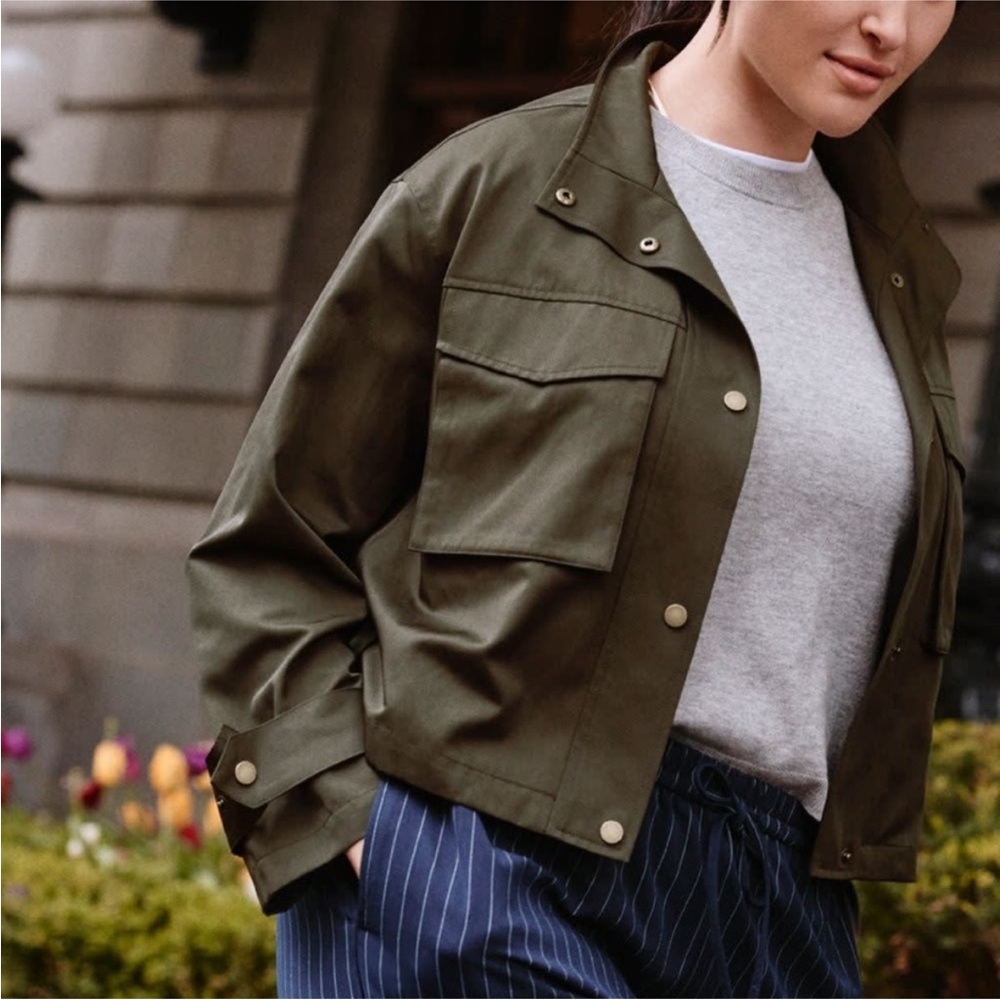 REITMANS Olive Utility Jacket with Front Flap Pockets - Picture 5 of 9